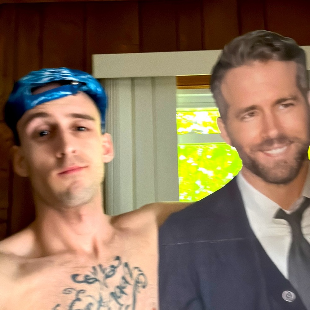 Ryan Reynolds cardboard Cut out stand 6 ft